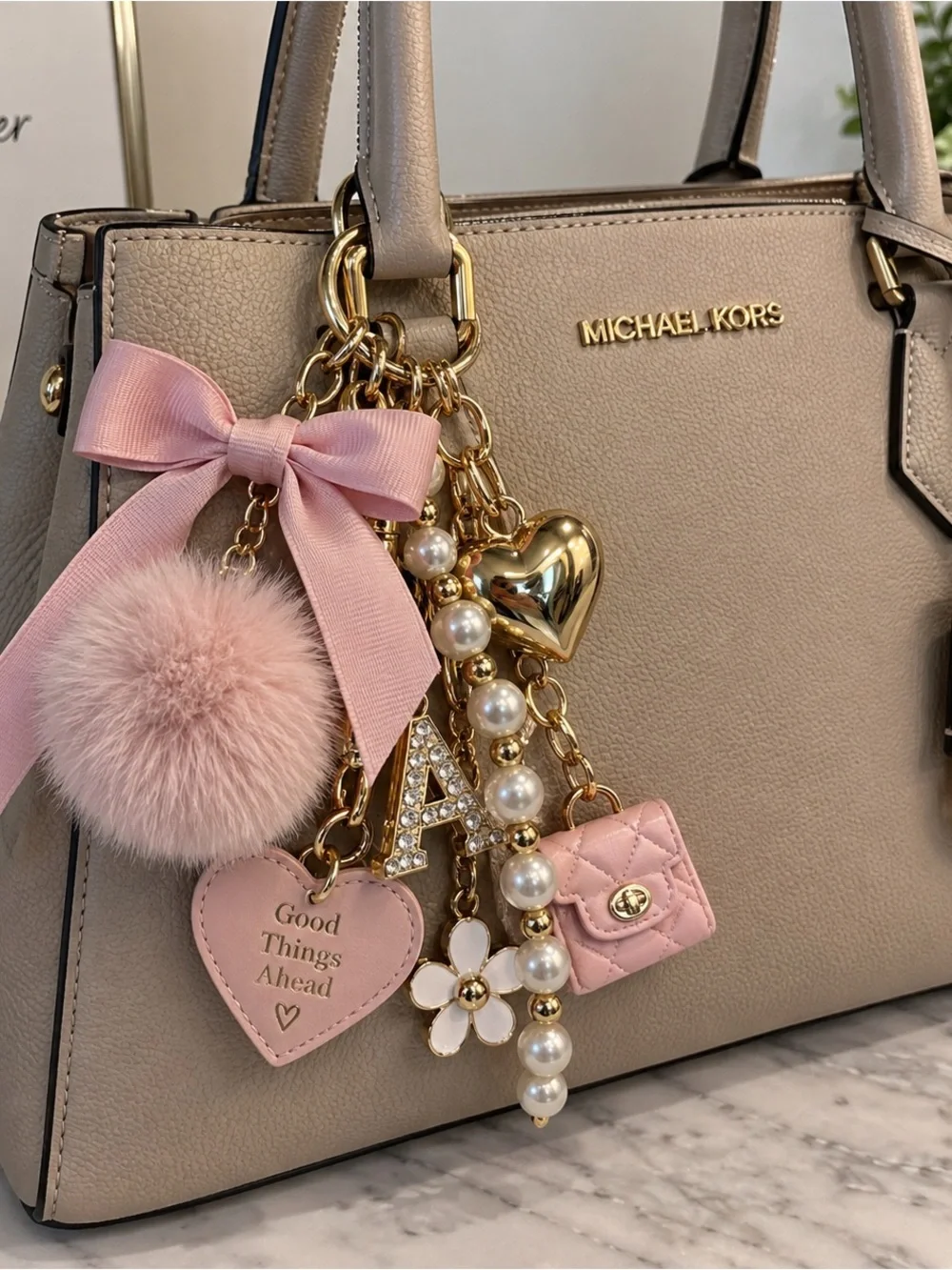 Pink Bratz Graphic Keychain Phone Charm